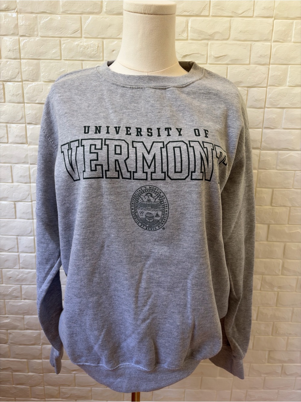 MV Sport Gray University of Vermont Crewneck Sweatshirt